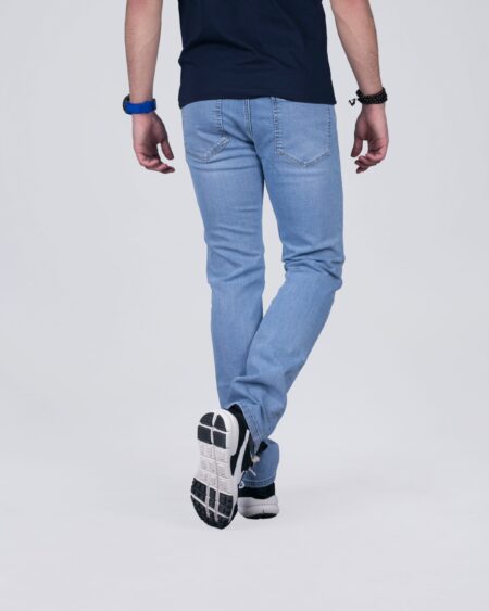 شلوار جین راسته مردانه آبی روشن - آبی روشن - پشت