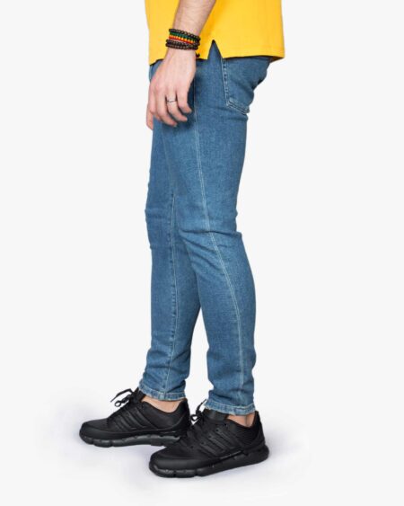 شلوار جین مردانه آبی تیره - آبی تیره - بغل - فروشگاه اینترنتی سارابارا- خرید آنلاین