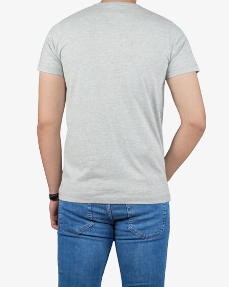 تی شرت آستین کوتاه مردانه کانی راش - ملانژ - پشت