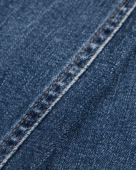 شلوار جین اسپرت راسته مردانه - آبی تیره - بافت جین شلوار