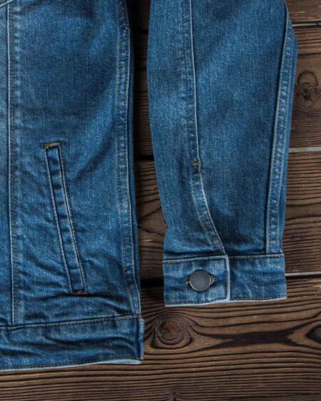 کت جین مردانه اسپرت ساده- آبی-آستین بلند