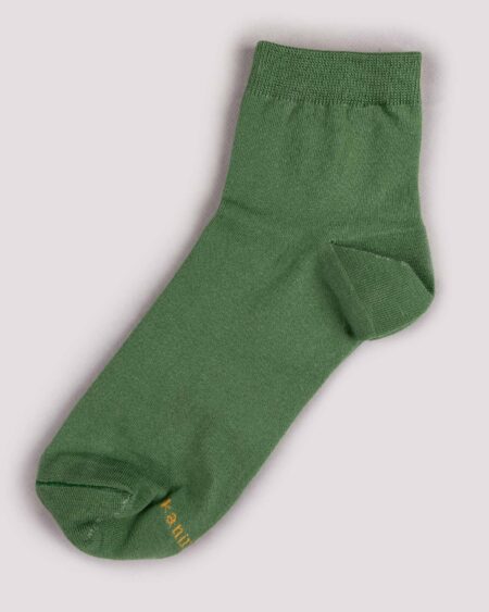 جوراب مردانه نخی- سبز چمنی- تک
