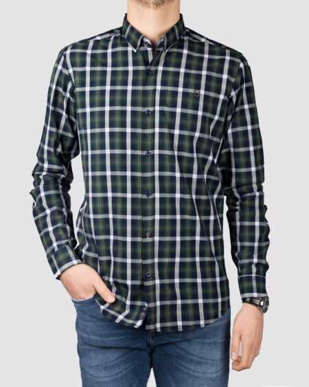 پیراهن مردانه 1080-سبز تیره (1)