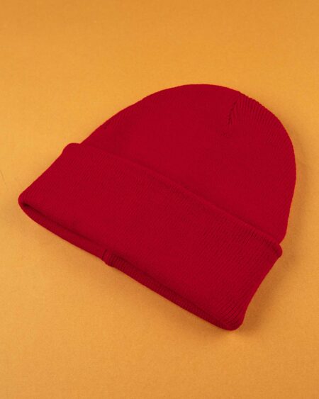 کلاه بافت zk55- قرمز (3)