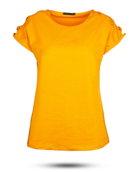 تیشرت دخترانه 0707- نارنجی (1)