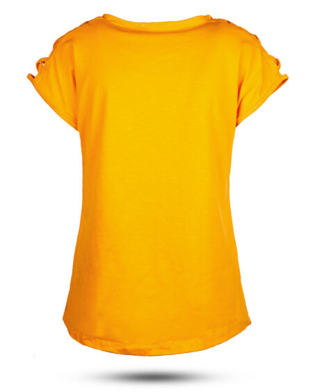 تیشرت دخترانه 0707- نارنجی (3)