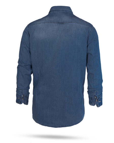پیراهن جین مردانه VKJ348- آبی (2)