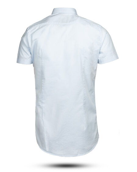 پیراهن آستین کوتاه مردانه 4004- آبی یخی (3)
