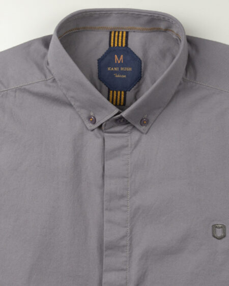 پیراهن آستین کوتاه مردانه 4004- خاکستری (3)