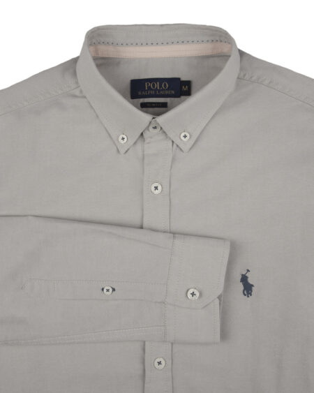 پیراهن مردانه 11031-T21- خاکستری محو (3)