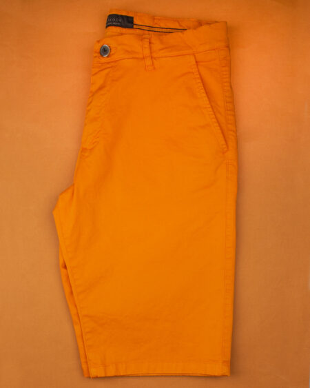 شلوارک کتان مردانه VK9901- نارنجی (7)