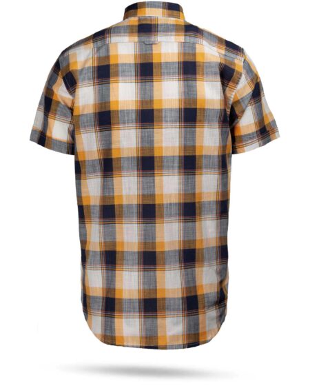 پیراهن مردانه آستین کوتاه VK9919- عسلی (2)