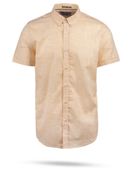 پیراهن مردانه آستین کوتاه VK992- هلویی (1)