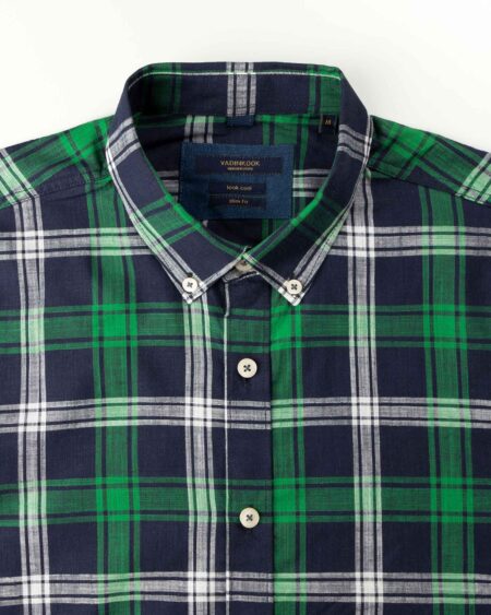 پیراهن مردانه آستین کوتاه VK9919- سبز (4)