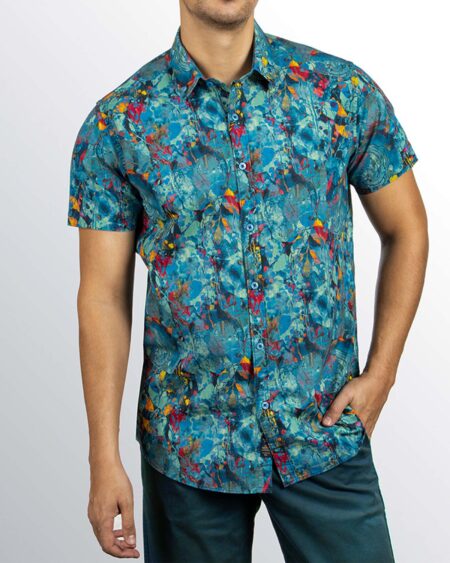 پیراهن هاوایی مردانه 4030- چند رنگ (5)