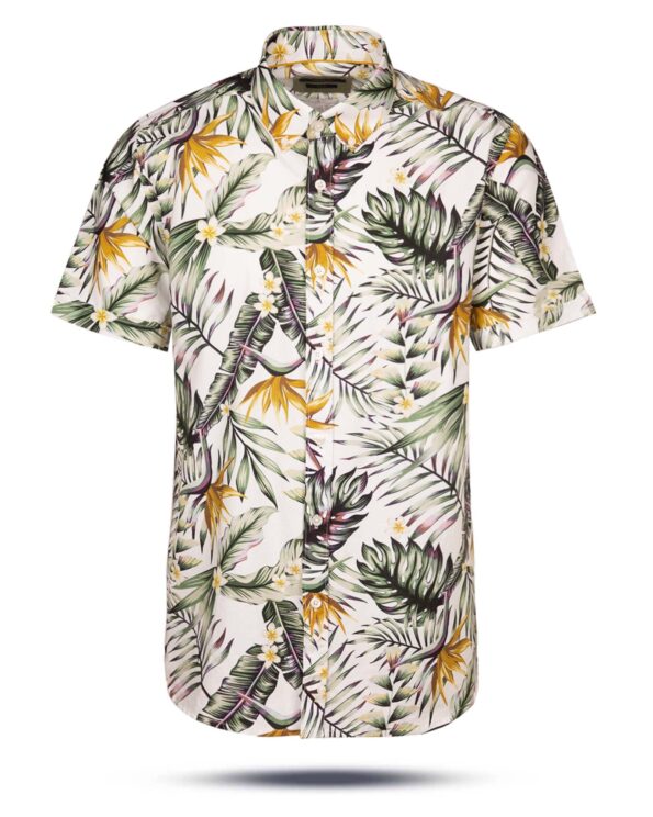 پیراهن هاوایی مردانه VK9927- سبز (1)