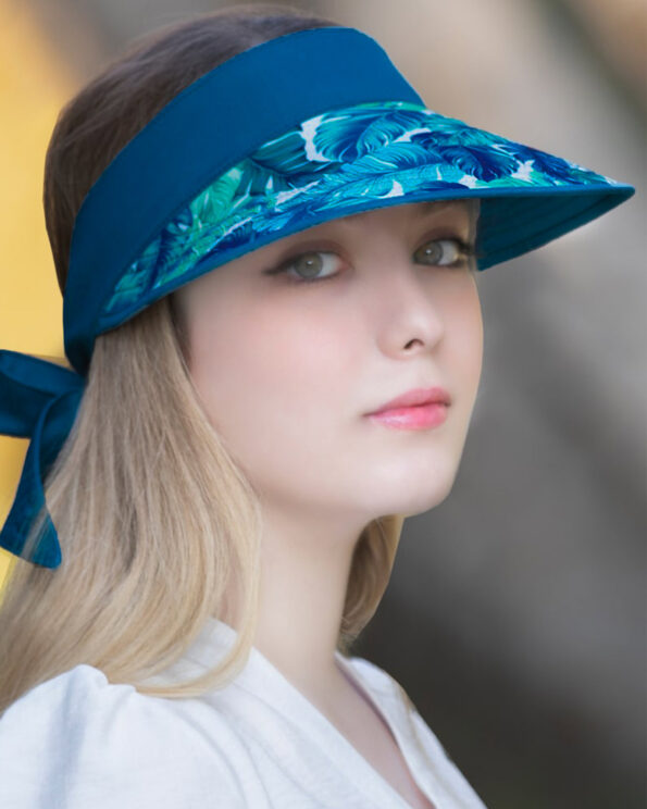 کلاه آفتابگیر دخترانه 1003- آبی1