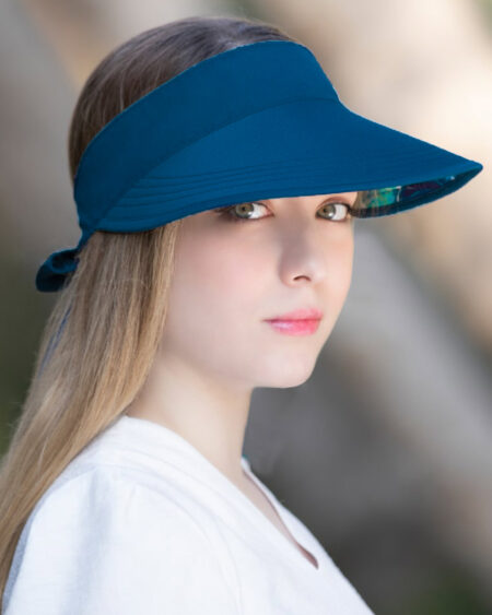 کلاه آفتابگیر دخترانه 1003- آبی2