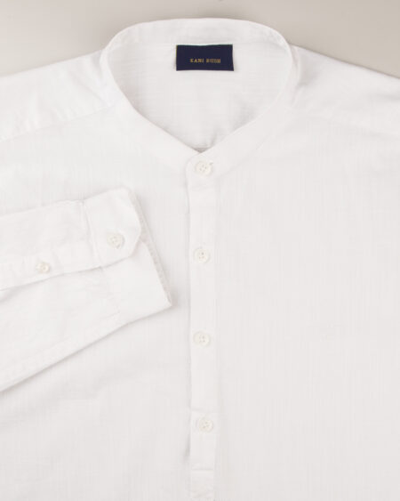 پیراهن سفید ساده مردانه 4456